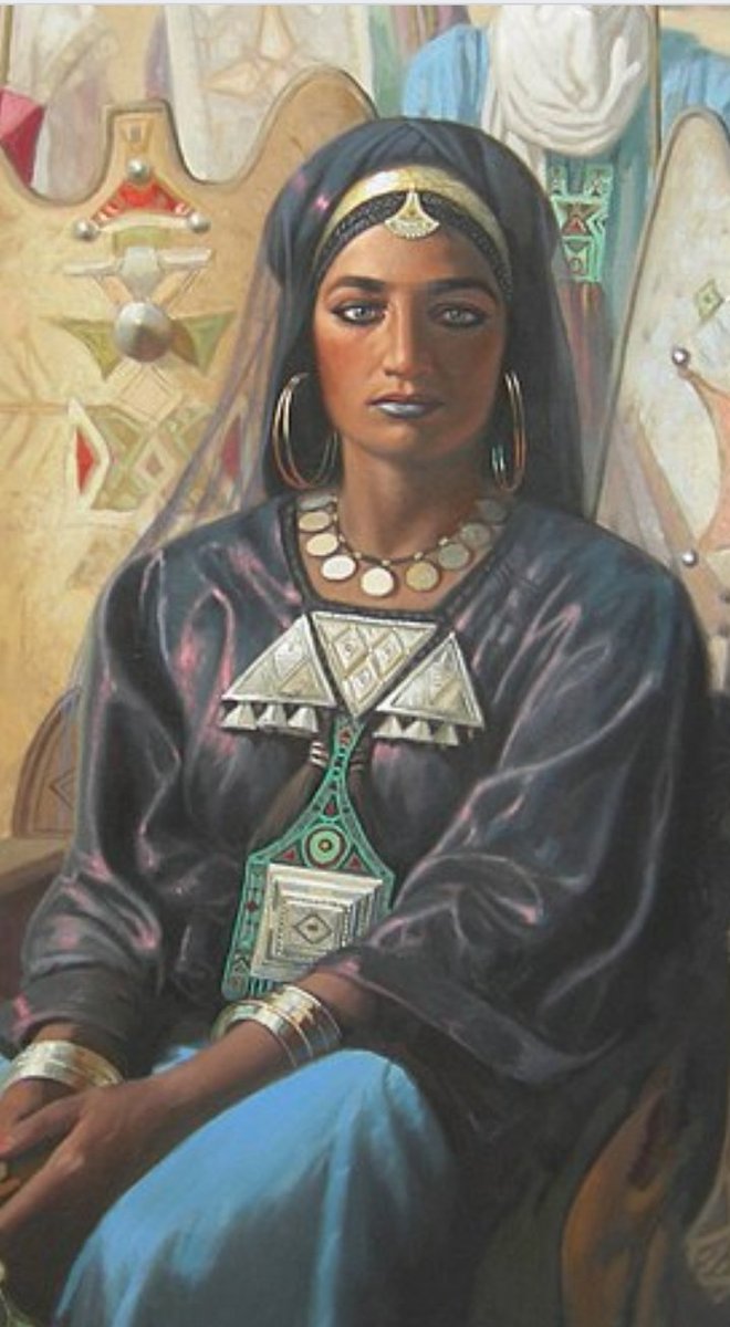 DelphineSankara's tweet photo. 🔴Mali🇲🇱/Histoire des #Touaregs
#Tin_Hinan ancêtre des #Touaregs, est une reine berbère du 17e siècle de #Tafilalet en arabie (#Tamazight) au Maroc🇲🇦. Elle traverse le dessert jusqu'à #Abalessa (Tamanrasset) Algérie🇩🇿 avec sa servante Maure (#Takama)
Les Touaregs de l'Ahaggar
1/2 https://t.co/kDHiKu0t9M