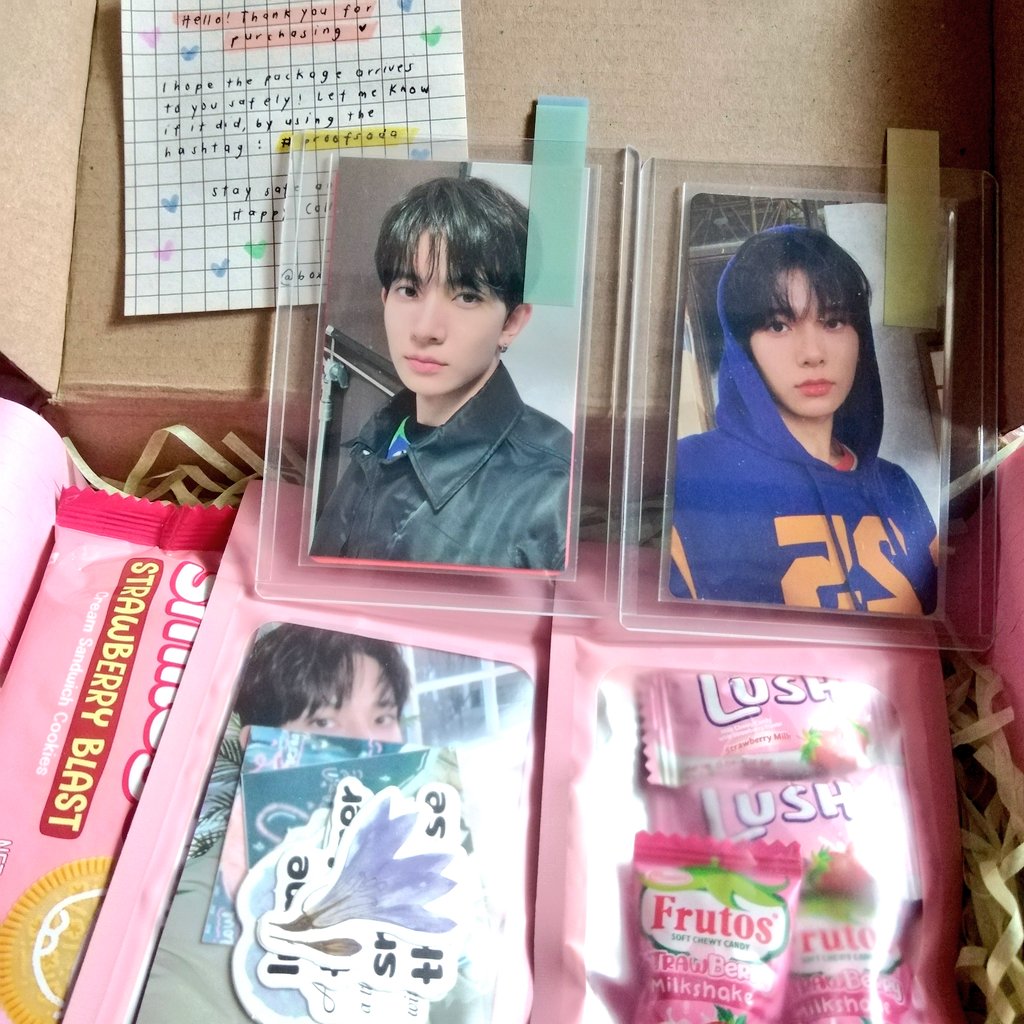 i4heeseungz's tweet photo. hello, @boxoframyeonz ! finally received the pcs, all in good conditions. thankyousomuch for packing them in a safest way and also for the freebies, till our next transaction. 🫶🏻

[ #proofsada ] https://t.co/fIN58cQ6TO