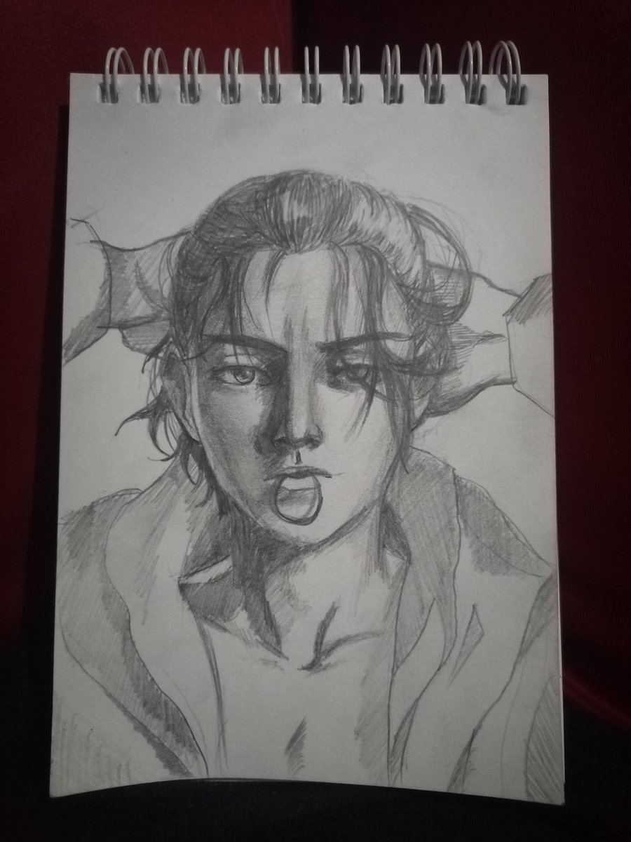 I almost forgot about this picture lol
I can't take good photos of drawings sorry 😐

#AttackOnTitan #ShingekiNoKyojin #ErenJaeger