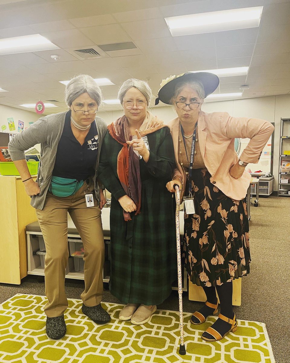 Don’t be grumpy, it’s the 100th day of being a North Navigator! These two are a big part of the reason I am living the #dreamjob! <a href="/CarolNorthES/">North Elementary School</a>