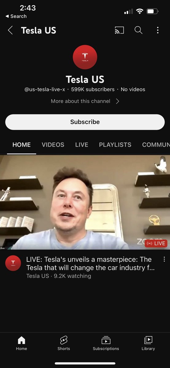 Repodreptiles's tweet photo. so let me get this straight, this guy hacks my man's account, deletes all his videos, and changes the name/profile of the account to do a tesla stream in hopes the original subscribers would show up!?
why didn't they just make their own youtube account!?
#SaveBILLIAM https://t.co/HSx1cUtuKx