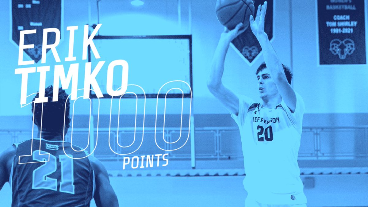 Congratulations to Erik Timko who became the 60th member of the <a href="/Jefferson_MBB/">Jefferson Men's Basketball</a> 1000-point club tonight!