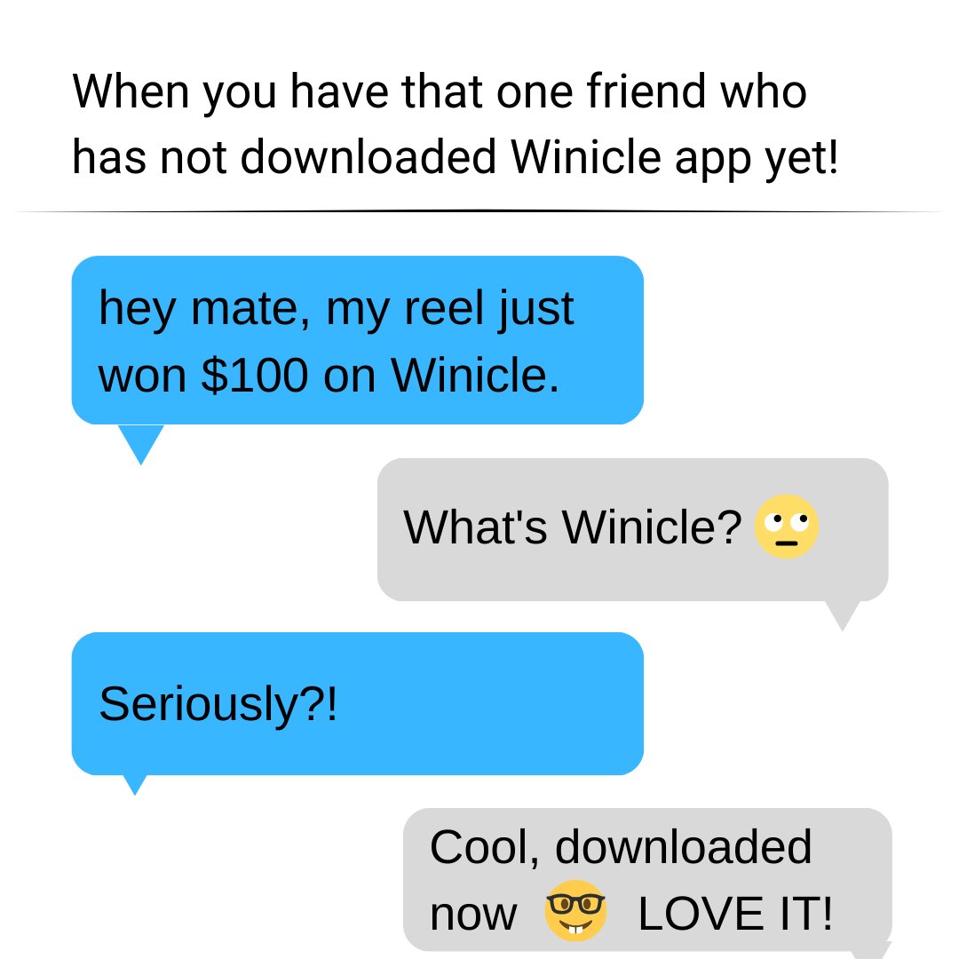 WinicleOfficial's tweet photo. When you have that one friend who has not downloaded Winicle yet! 🤦‍♀️

#winicle #reelchallenge #shorts #tiktok #wincashprize #talentshow #influencer #wincash #competition #shortfilms #filmfestival #challenge #trendingvideo #foreyou https://t.co/ZI5Gkza5If
