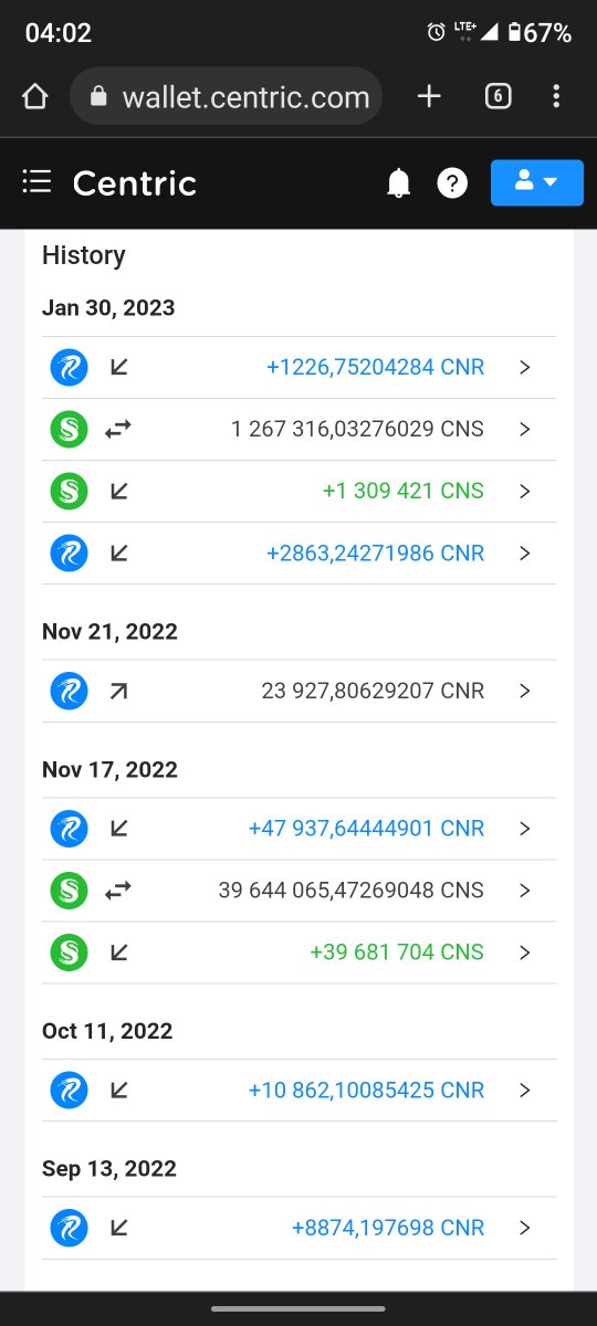 Tepex89's tweet photo. It's funny to me that people get excited about various useless projects just because twitter is buzzing about it and in their blindness they don't see useful, innovative and future projects like @CentricRise.
Buy $CNS and convert to $CNR and watch your Centric wallet keep growing https://t.co/VGYZMSE14Y