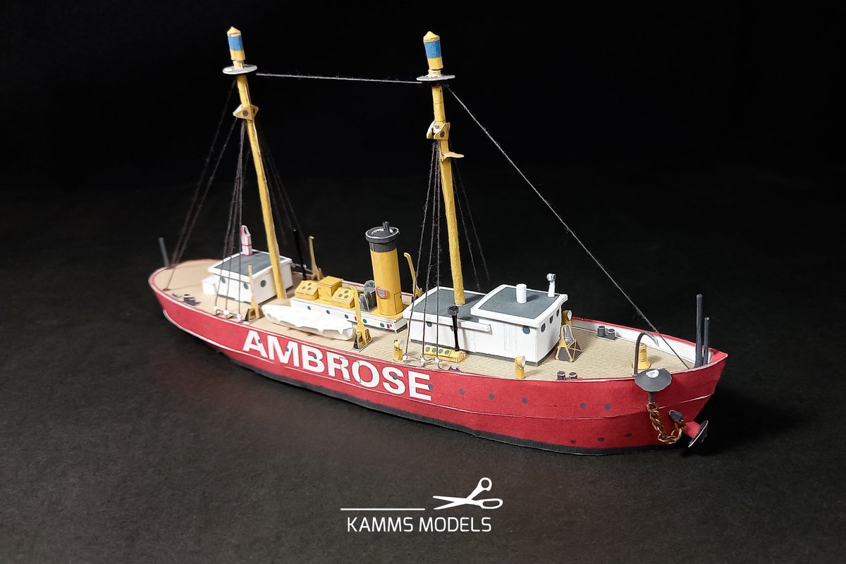 CamiloX_222's tweet photo. Lightship AMBROSE 1/250.
Build complete.
#papermodeling #papercut #scalemodelsworld #kammsmodels #papermodels #southstreetsesport
#manhattan #nycdailyfeatures
#newyorkforall #newyork https://t.co/8afkAchnY8