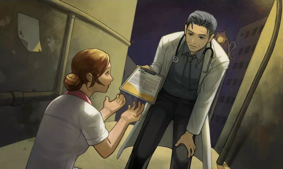 mafia42us's tweet photo. "Come, I think we can help other people together."

#mafia42 #doctor #nurse #illustration #mobilegame https://t.co/mg7fInuSwD