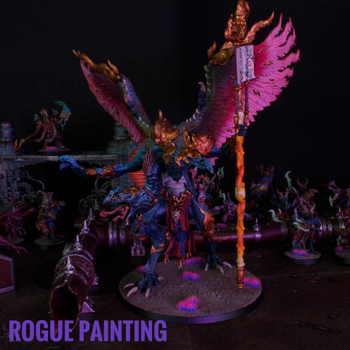 RJeffas's tweet photo. Kairos Fateweaver

#warhammer40k #warhammercommunity #paintingwarhammer #paintingminiatures #painting #miniaturs #tzeentchdaemons #kiarosfateweaver #deathtothefalseemperor #tzeentch #lordofchange #markoftzeentch #chaosdaemons #chaosdaemons40k #chaos #art #miniart #artist https://t.co/rEyBQKcpjv