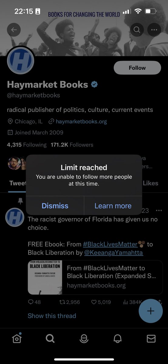 🤔 this is the first time we’ve tried to follow a account in months <a href="/elonmusk/">Elon Musk</a>