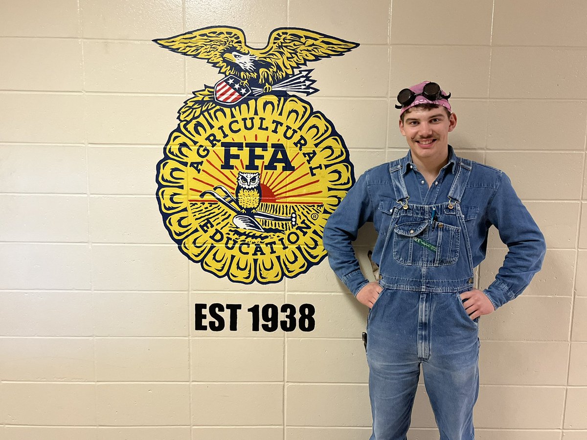 atlanticFFA's tweet photo. Congratulations to Daniel for earning a Silver and placing 1st in Ag Welding at the NW Sub District contests in Atlantic tonight.  Daniel will compete at Districts in March. https://t.co/SZj5JB2Yyg