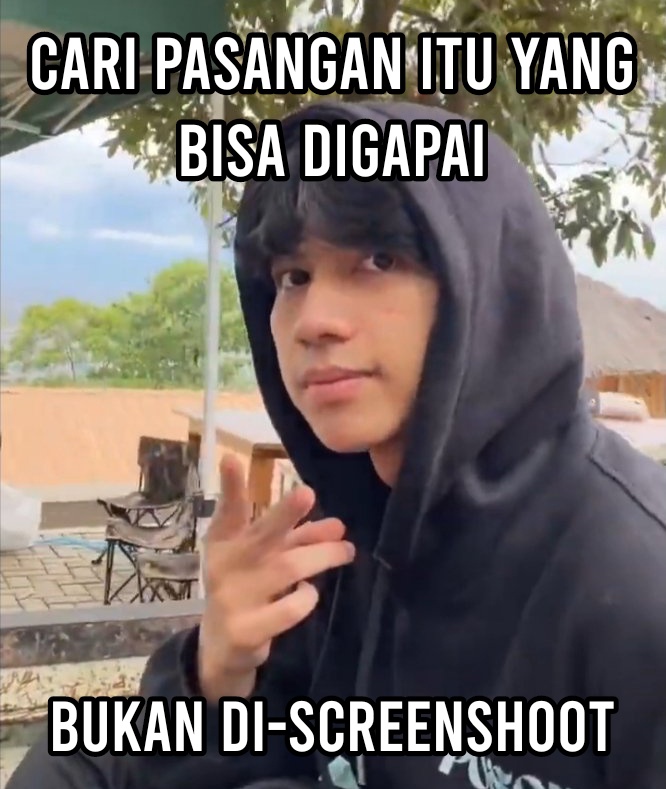Kayak janji laki-laki ya, gak bisa dipegang cuma bisa di-screenshoot