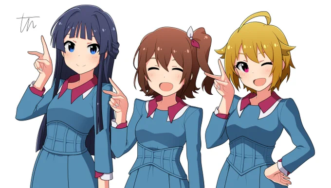 これはSkeЬで描いた〇erfumeのポーズと衣装のいちぽむ、つまりぽひゅーむ 