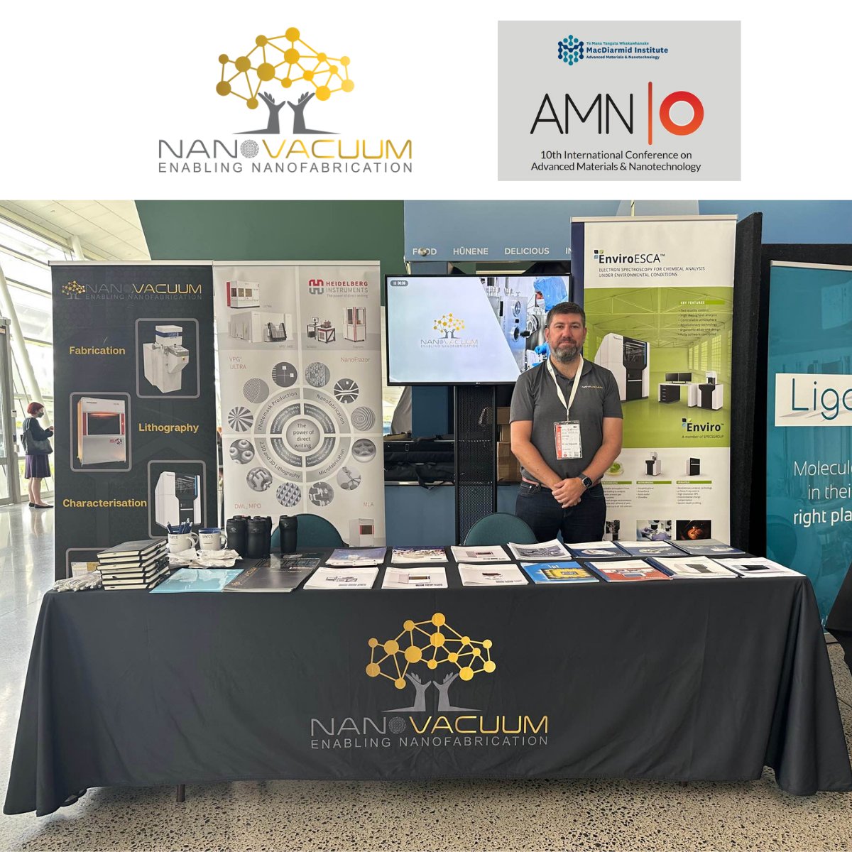 NanoVacuumANZ's tweet image. Nano Vacuum is in New Zealand attending the 10th biannual conference series on Advanced Materials and Nanotechnology, #AMN10!

#lithography #surfacescience #nanovacuum #nanofabrication @MacDiarmidInsti @AMN10Rotorua