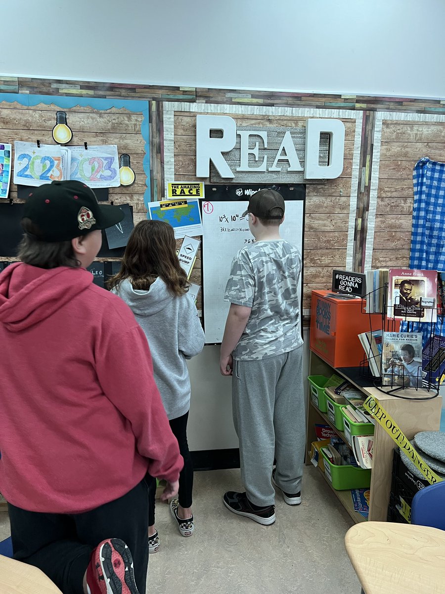 CCAgrade5's tweet photo. Amazing Race math review. Such an engaging activity that - surprisingly - gave me time to meet with small groups over key skills. @CochraneAcademy #rvsed https://t.co/IWIGOKjmcV