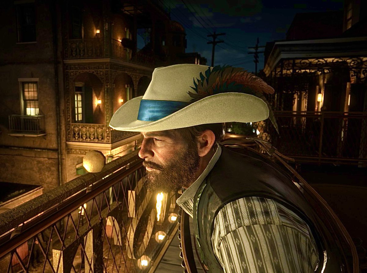 hllbllyhipster's tweet photo. I finally did it!!! I got his gay little hat and It’s beautiful!! He’s beautiful!!! #outlawsforlife #imurderedsomanybirds #noegrets #RedDeadRedemption2 #RDR2 #ArthurMorgan https://t.co/EJSImeArN5