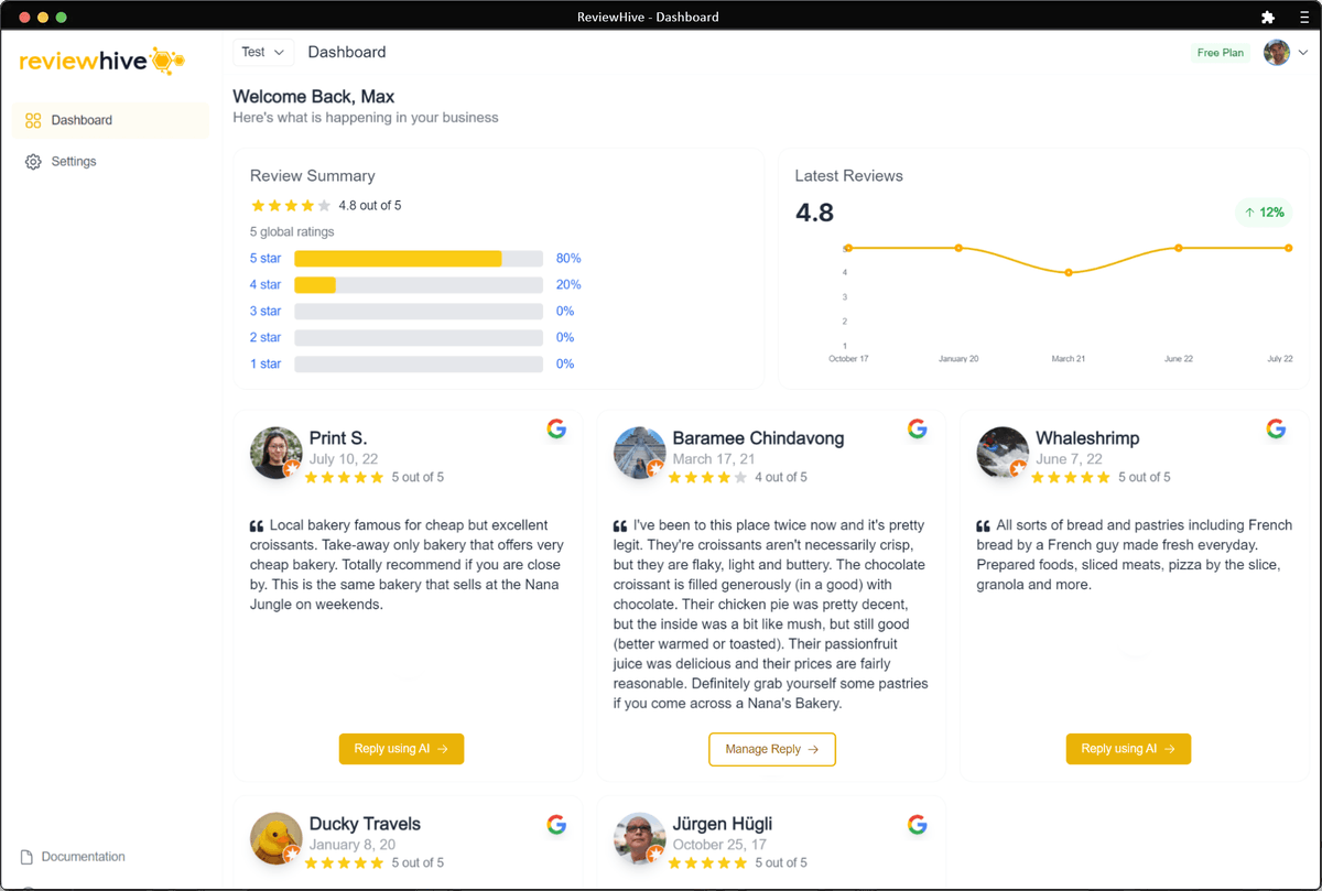 review_hive's tweet photo. I'm starting ReviewHive today, a SaaS for review management that will use AI to automatically reply to reviews and more...
Follow the progress along!
#ReviewHive #ReviewSaaS #SaaSReview #AiSaaS #SaaSAi #ReviewManagement https://t.co/i0WnTfPSiV