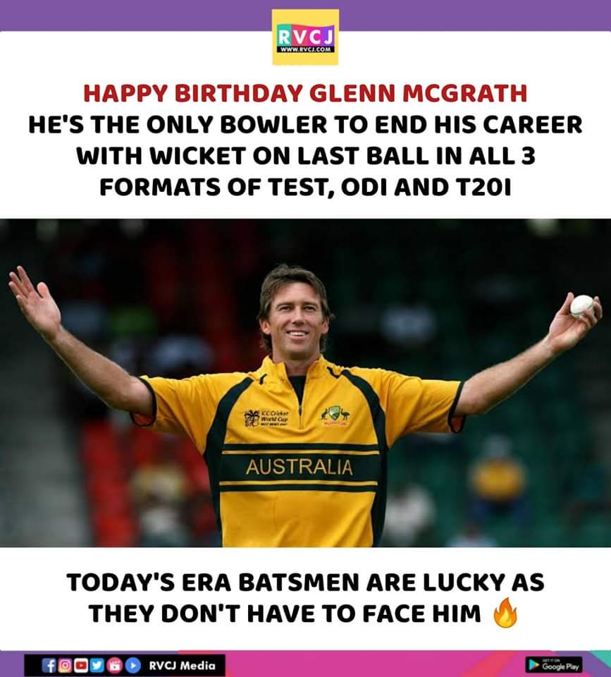 Happy birthday Glenn McGrath.  