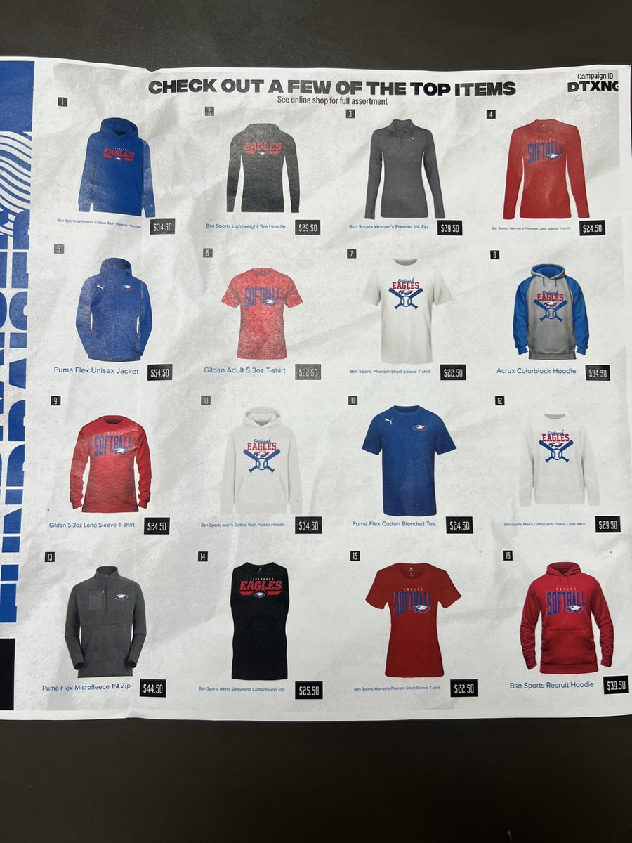 Help support Eagle Softball!! 💙❤️🤍Order your gear here 🥎 use the QR code to take you to the website.