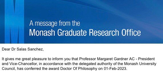 I'm so happy to share that my PhD has been conferred 🍾🎓 massive thanks to so many people, but especially to my brilliant supervisors @JacquiTrue @c_duncombe and Pete Lentini, and everyone at @GPSMonash @Monash_Arts