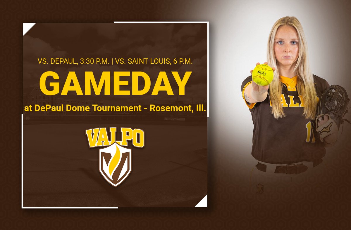 valpoathletics's tweet photo. 🥎 Can you believe it? @ValpoSoftball opens the 2023 season today❗

🏟: Rosemont Dome

🆚: DePaul
🕐: 3:30 p.m.
📊: https://t.co/krC7aiyrFU

🆚: Saint Louis
🕐: 6 p.m.
📊: https://t.co/ErfmauNxKs https://t.co/YXSpLQRpH7