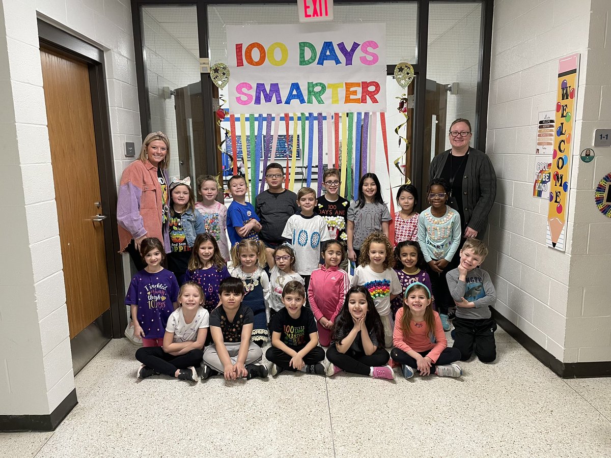 ChallengersMcA's tweet photo. Happy 100th Day of School!! We have grown so much throughout these 100 days. It’s amazing to see all our students have accomplished. We had some fun along the way! #KirbyONE40 #McAuliffeProud https://t.co/vESnjAHKJB