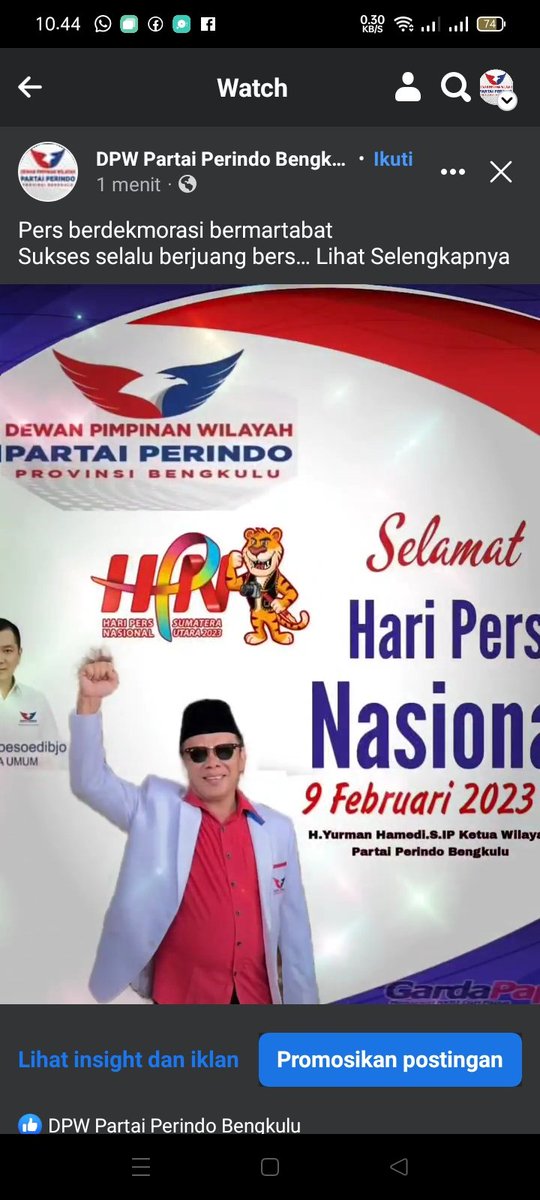 dpwperindobkl's tweet photo. Pers Berdemokrasi bermatabat,Sukses selalu.Berjuang bersama menuju indonesia sejahtera https://t.co/GOTVGWNS1Y