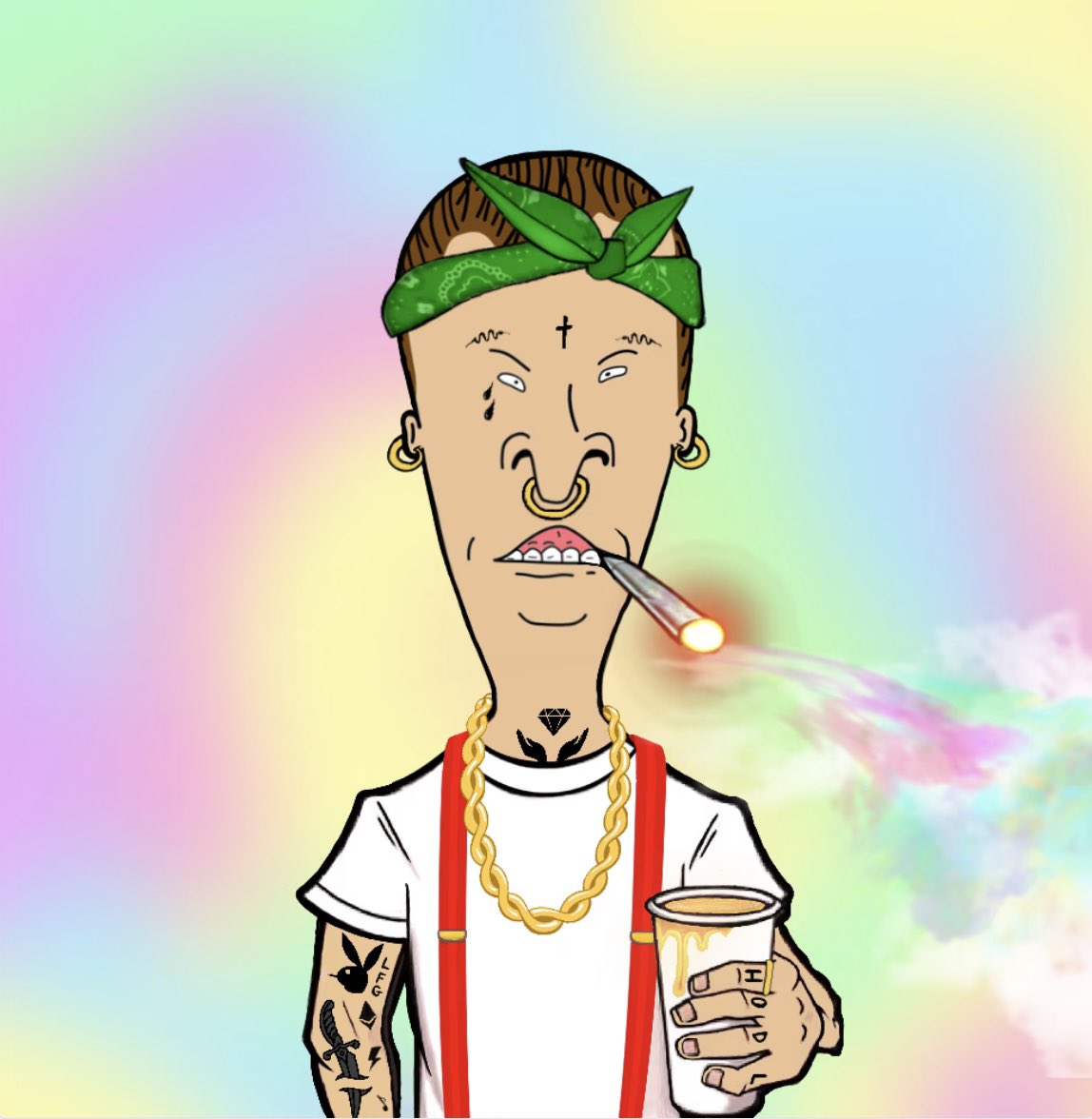 Huge shout out to the <a href="/BlazedApeSC15/">BA$C #15</a>  Fam for the sick Butthead NFT thank you!! 🙏🏽