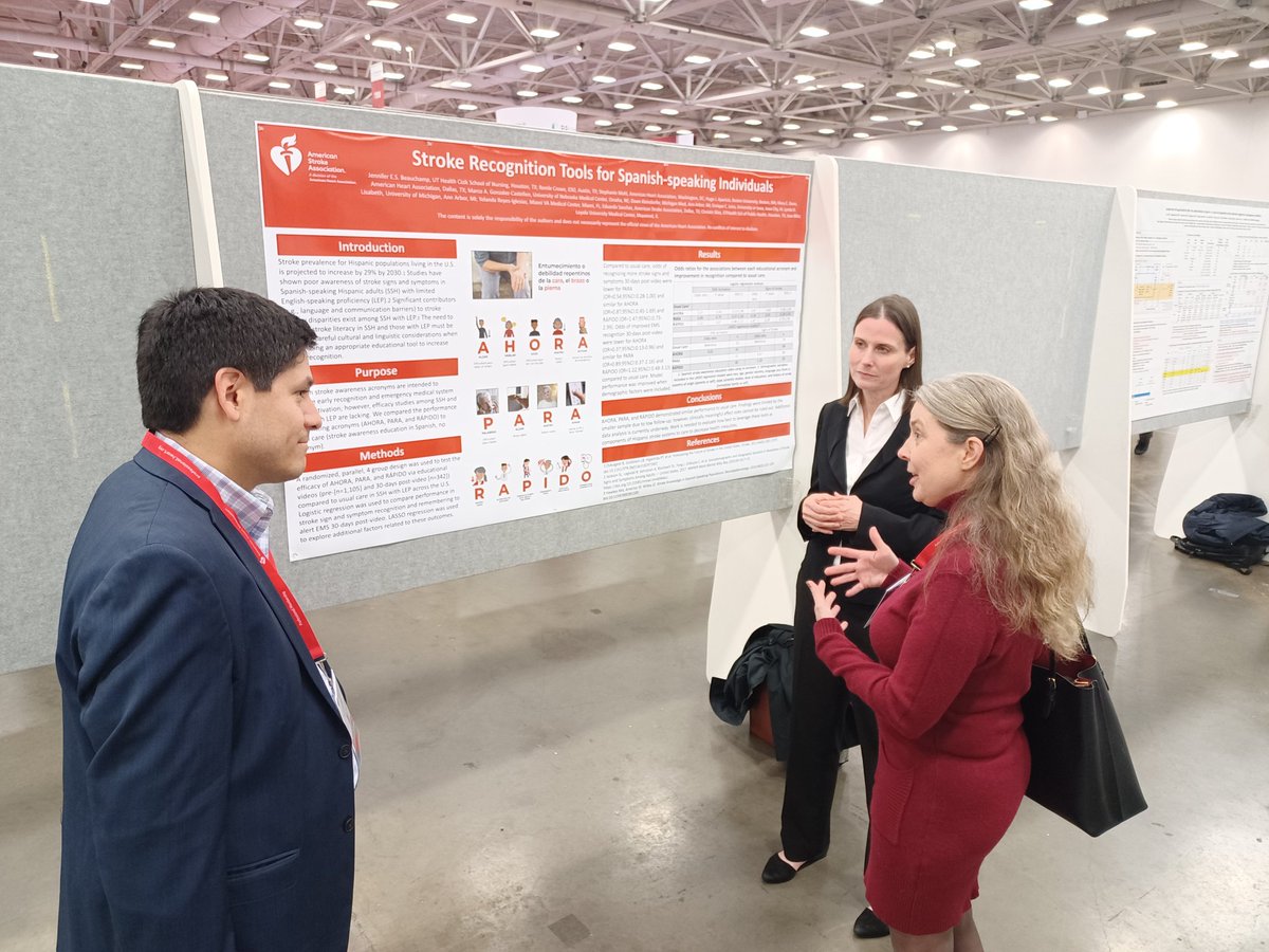 Institute for Stroke and Cerebrovascular Disease (@uthealthstroke) on Twitter photo Congratulations to <a href="/DrJenBeauchamp/">Dr. Jennifer E. (Sanner) Beauchamp</a> and #RAPIDOStroke at #ISC23! Thank you <a href="/American_Heart/">American Heart Association</a> for your support and continued collaboration and encouragement for Spanish-speaking #strokeawareness! Congratulations to <a href="/DrJenBeauchamp/">Dr. Jennifer E. (Sanner) Beauchamp</a> and #RAPIDOStroke at #ISC23! Thank you <a href="/American_Heart/">American Heart Association</a> for your support and continued collaboration and encouragement for Spanish-speaking #strokeawareness!