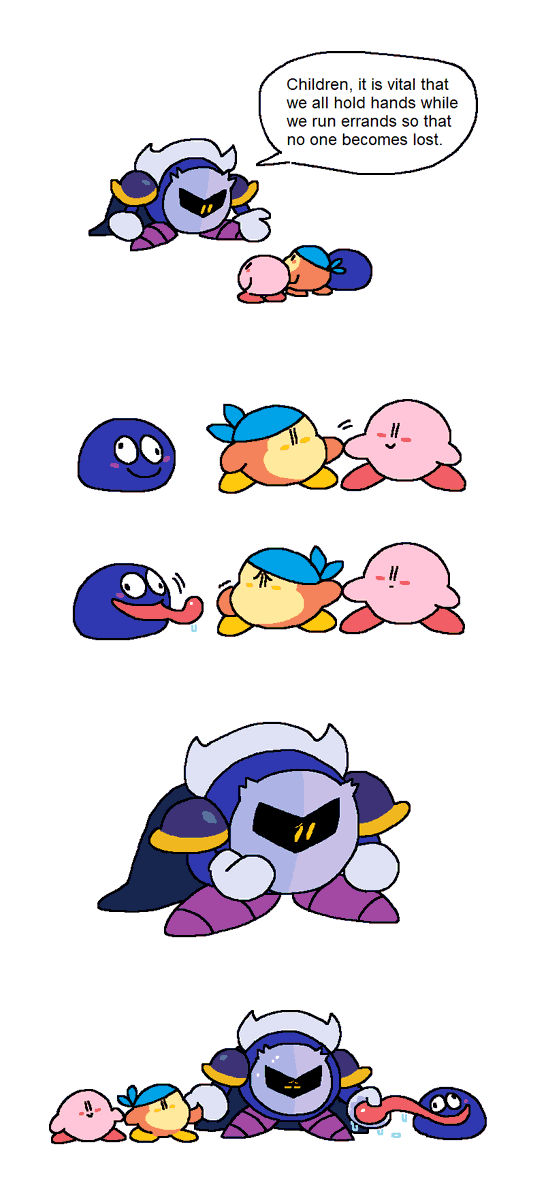 カービィ ,メタナイト 「they're going to the bank#kirby#comic#mo」|Mosswormのイラスト