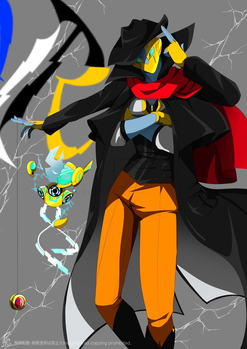 「イチマツさんのタグ企画 #一次創作絵師拡散フェス03 に参加しますアクション描写」|猫覆面🐾のイラスト