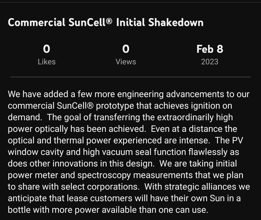 cognitivecarbon's tweet photo. Just out from my friend Dr. Mills.
Sometimes the most extraordinary things come at times and from places and from people that you least expect.
And then everything changes.
video:
https://t.co/NxLsFLcmcP
#SunCell https://t.co/RBpA8WDJ34