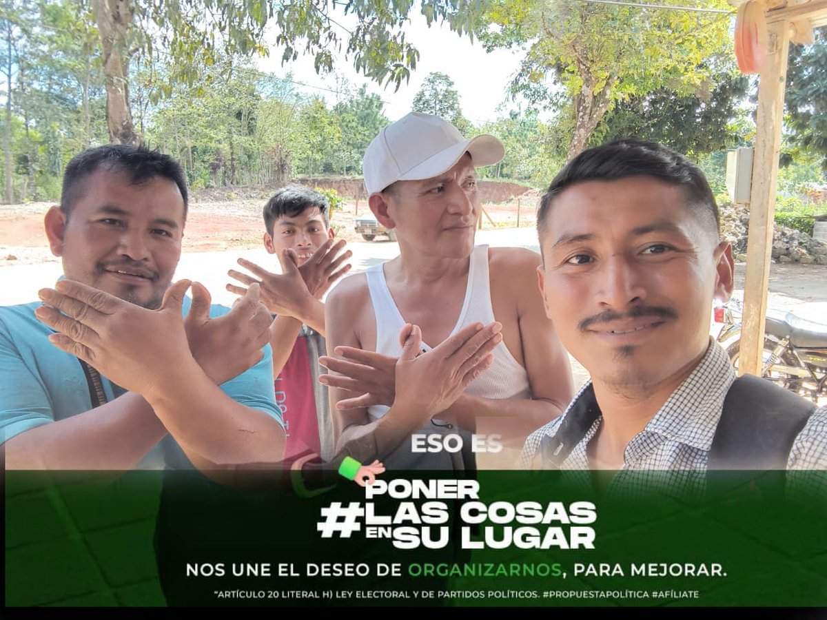 UNECHISEC's tweet photo. Un pueblo se construye con acciones positivas, y para lograrlo debemos trabajar juntos por el cambio que tanto anhelamos.
¿Ya eres parte de gran Familia UNE?
 #Unechisec
#Afiliate 
#UneteALaUne

Artículo 20 literal h) Ley Electoral y de Partidos Políticos https://t.co/79c6ZfBZ9A