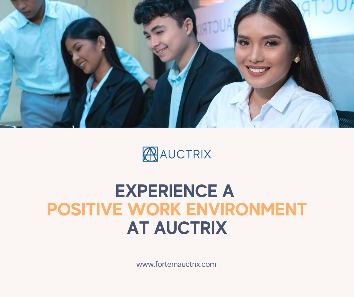 fortemauctrix's tweet photo. Empower your career with a positive work atmosphere at Auctrix!
Join our dynamic team and experience a work environment that nurtures growth and fosters a positive mindset.
https://t.co/YslweBG3QN
#PositiveWorkEnvironment #Auctrix #CareerEmpowerment https://t.co/0CeCX0r0hF
