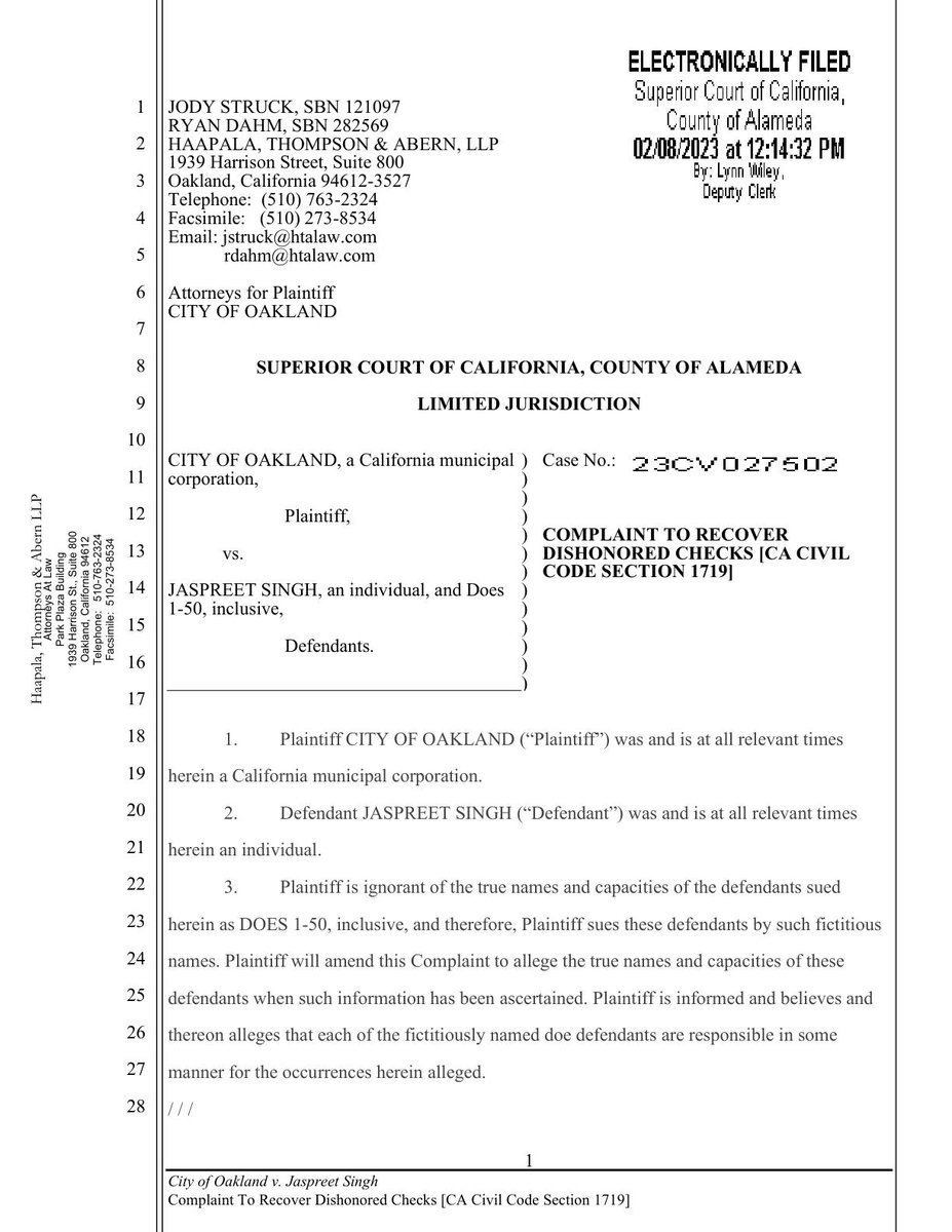 Alameda County Court Watch On Twitter Filed Today CITY OF OAKLAND A alameda-county-court-watch-on-twitter-filed-today-city-of-oakland-a