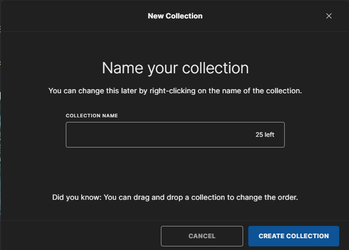 jandrewli's tweet photo. Hey Epic, can you make collections for Unreal Engine marketplace vault items too please? 😂 https://t.co/jQcF5dJeNR