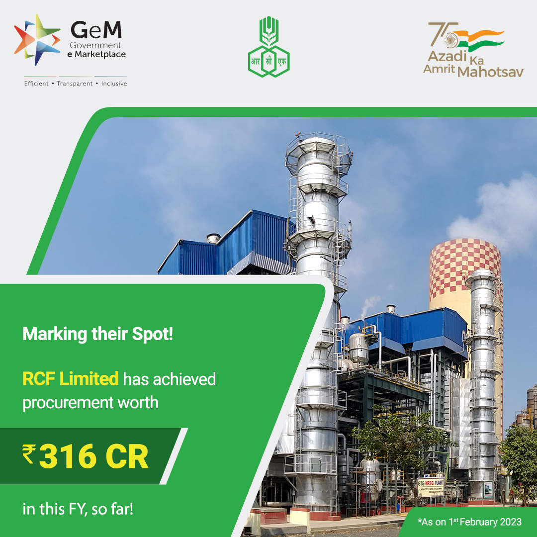 GeM on Twitter "Rashtriya Chemicals and Fertilizers Limited has come a