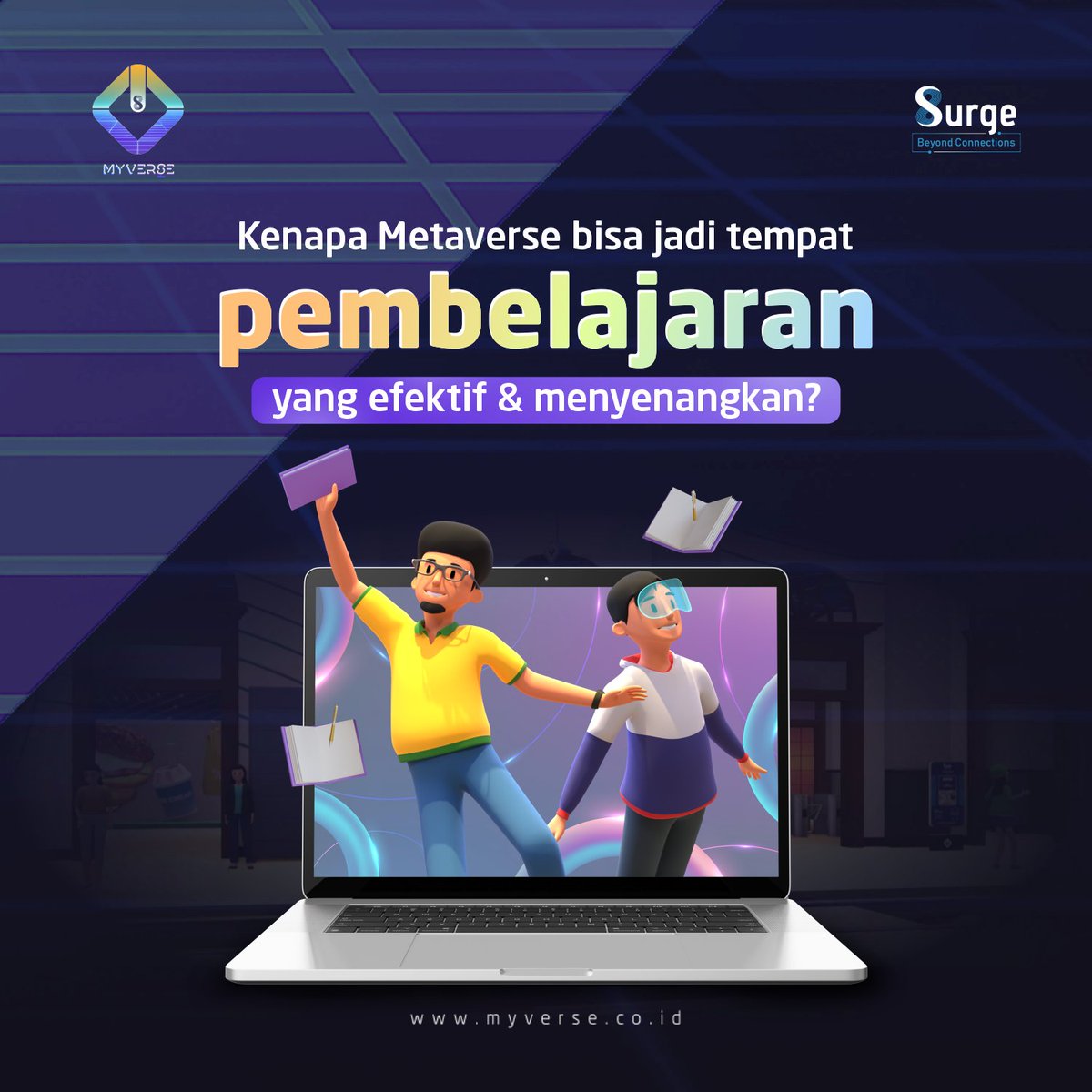myverse_id's tweet photo. Bukan hanya sebagai tempat komunikasi virtual aja, Metaverse ternyata bisa jadi tempat pembelajaran yang seru lho!☺

"Kok bisa sih, MinVerse?"

Bisa dong, karena... (jawabannya lihat di bawah yaa, MyVerzen!😍)

#MyVerse
#BeTheVerse https://t.co/AyT1Q0s8TL