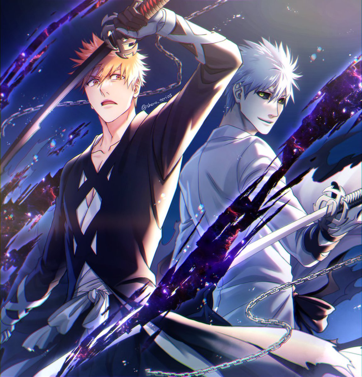 2boys multiple boys weapon sword holding male focus holding weapon  illustration images
