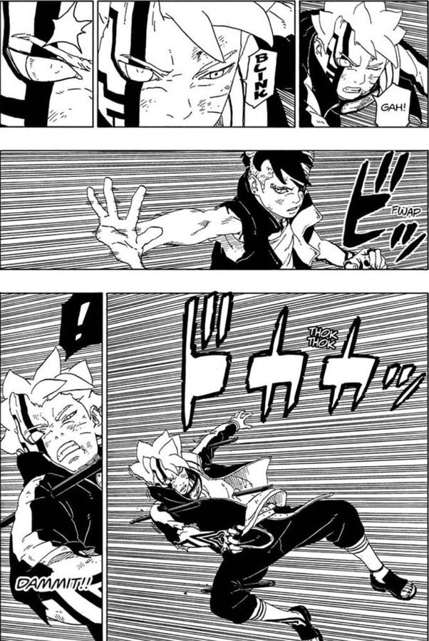 Oni on Twitter "Matter manipulation kawaki and isshiki summon chakra