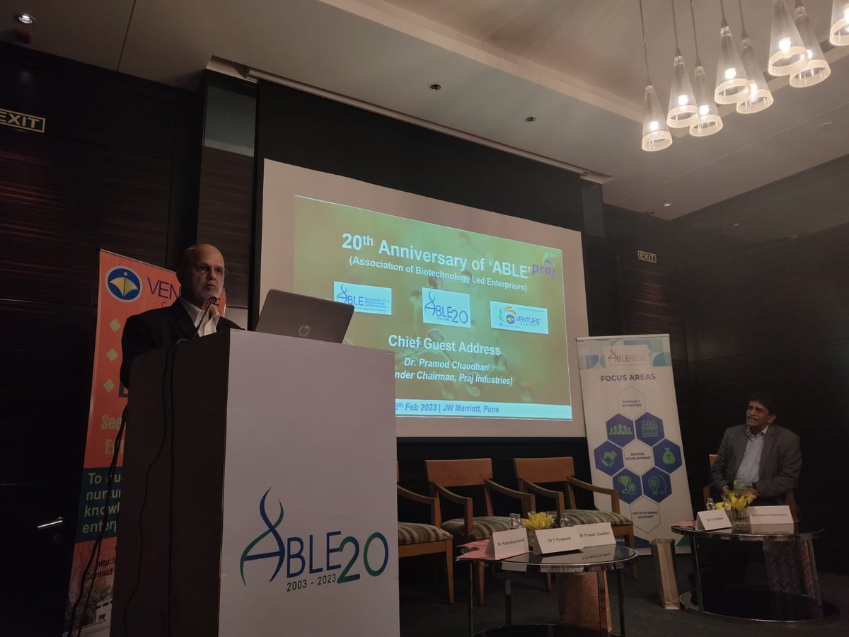 venture_center's tweet image. As host of @able_indiabio's west zone chapter, we were very happy to be a part of ABLE's 20th anniversary celebration in #pune. Sharing some glimpses from last night @venture_center! @PrajIndustries @PramodCPraj @premnathv6 @SmitaKale13 @BiracBrbc @MSInSociety @ClusterPune
