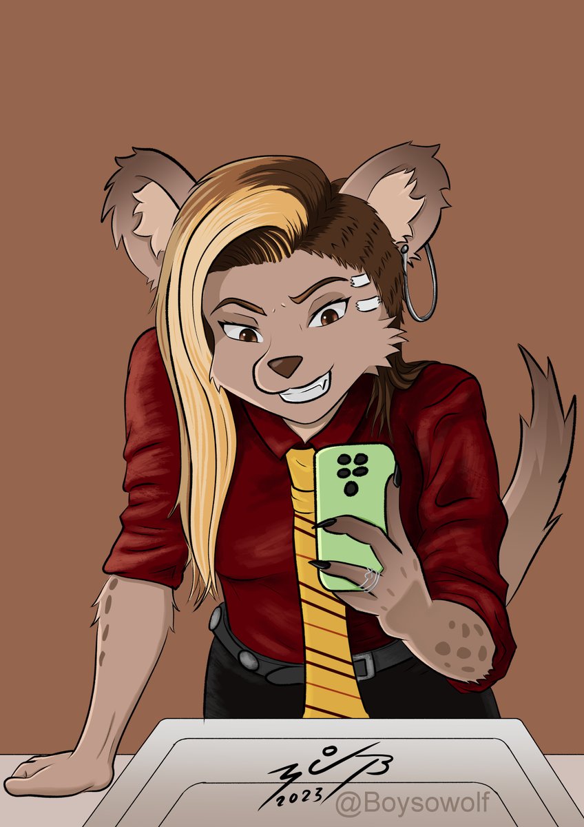 boysowolf's tweet photo. Un obsequio especial para mi fan N°1 y gran amiga @ExanaWinterhoof , hice a su fursona en distintas etapas desde que nos conocemos con el pasar de los años. 🤎 https://t.co/OdWxS0kaWQ