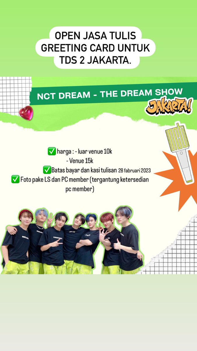 Nabilafatul's tweet photo. Haiiiii aku lgi buka jasa paper greeting untuk TDS 2 Jakarta. Yang minat bisa langsung DM yahhhhh 🫶🏻🫶🏻 https://t.co/t4Qimz1odF