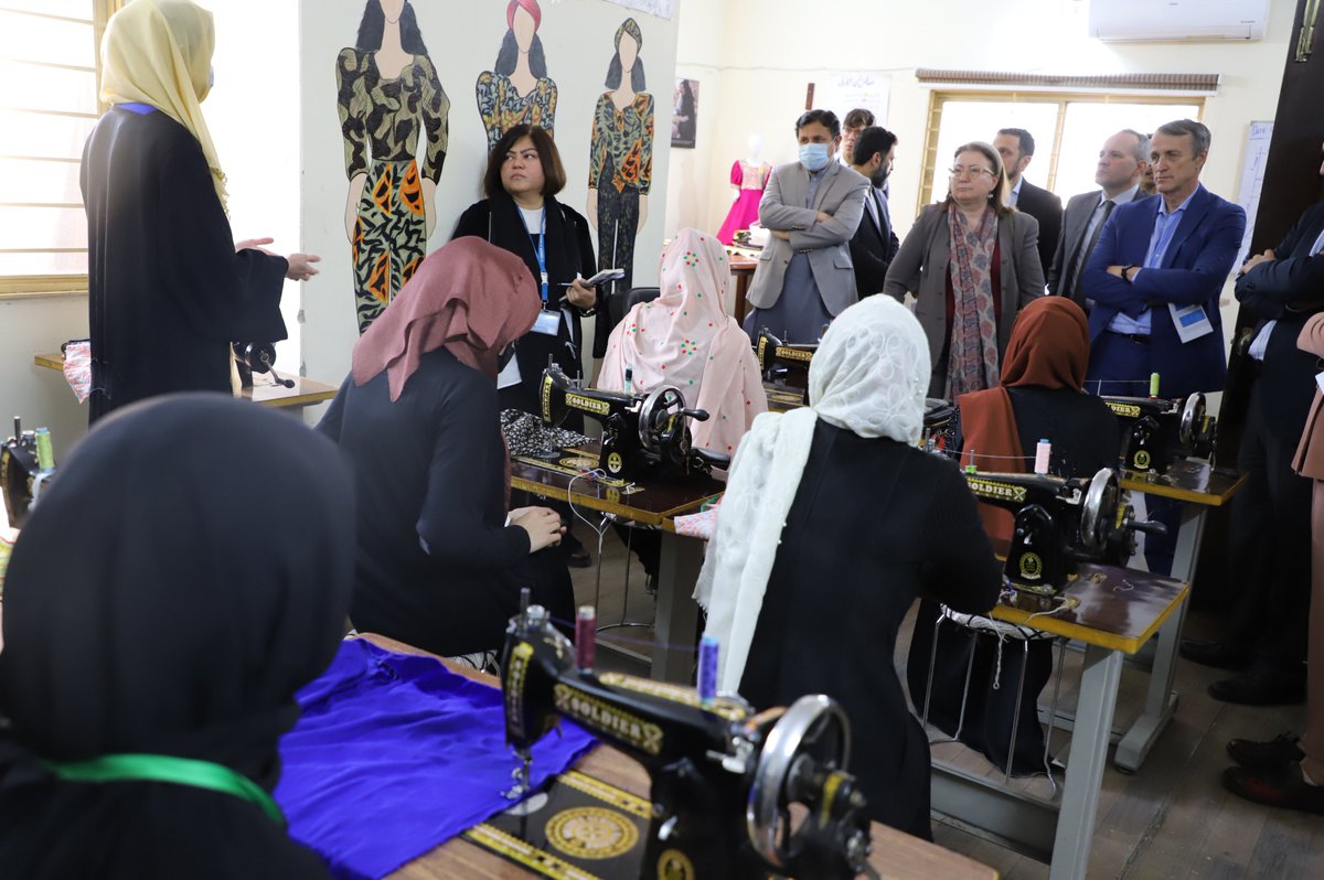 UNHCRPakistan's tweet photo. A warm welcome to @aics_it & @ItalyMFA ๐ฎ๐น to @UNHCRPakistan & @inspak #UrbanCohesionHub.
The Hub assists @refugees & host communities with courses ๐, skills training ๐ชก ๐โโ๏ธ๐, healthโ๏ธ, counselling & legal support.
Thank you ๐ฎ๐น for standing with @refugees & their hosts in ๐ต๐ฐ. https://t.co/0efv9xuScs