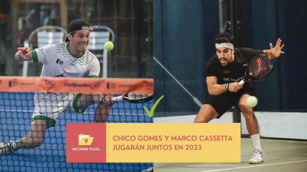 👥✅ <a href="/ChiconGomes/">Francisco Gomes</a> y Marco Cassetta jugarán juntos en 2023.

Que os parece está pareja?