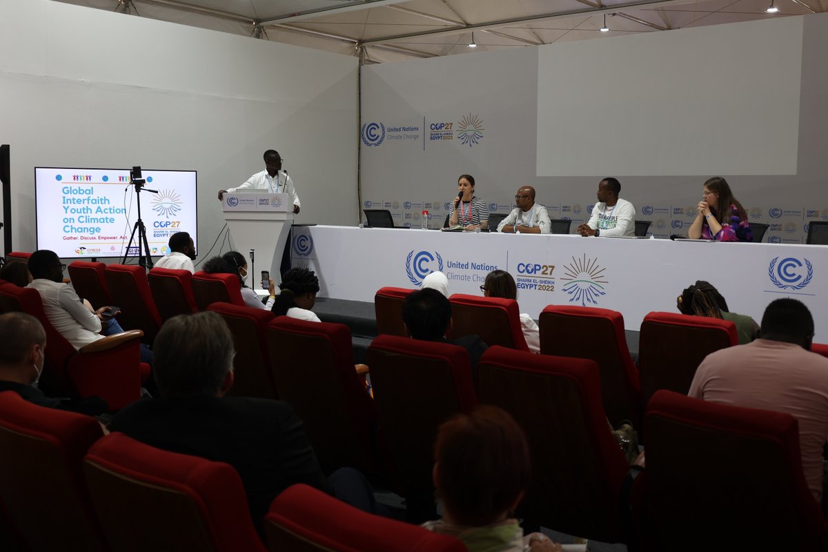 PaxRomanaIMCS's tweet photo. During #COP27, we were in partnership with the Global Interfaith Youth on #climateaction, &amp; we are joining the Geneva Interfaith Forum (GIF) on Climate Change, Environment &amp; #HumanRights from the ethical perspective and reflections towards #COP28. How do we make progress? #SDG13 https://t.co/TGWDq0XrFL