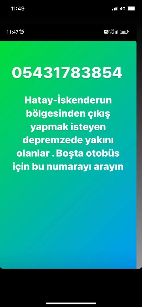 ArkaBesliForum's tweet photo. Hatay - İskenderun bölgesinden çıkış yapmak isteyenler bu numarayı arasın. https://t.co/R9cOgmhkaW