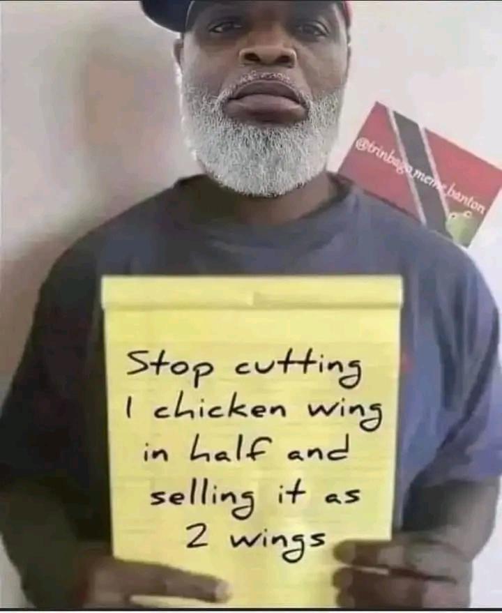 tshuma_sindiso's tweet image. Good people, help me get this message to @ChickenInnZW 

I really love their Wingz Deals 😋😋 and can only imagine if only they weren't cut into half 😂😂😂

#LuvDatChicken #ChickenInnZw
❤❤❤