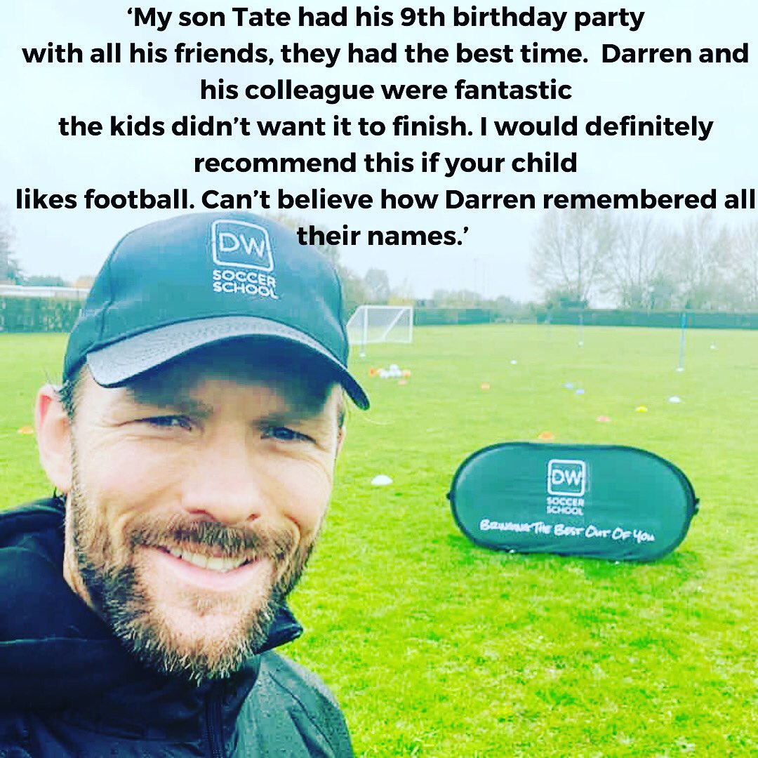 dwsoccerschool's tweet photo. “Thank You” for the review ~ it was great to be a part of the celebrations for Tate’s special day 🎈⚽️
#DWSSBirthdayParties #FootballParties https://t.co/OipD7UiyBX