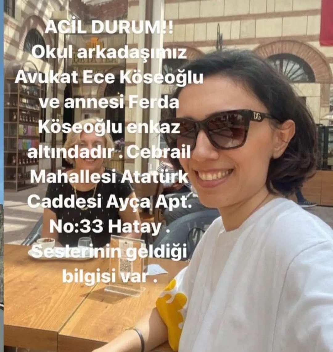 Sesler geliyormuş. Acil Vinç lazımmış. Acil RT. <a href="/ahbap/">Ahbap</a> <a href="/AFADBaskanlik/">AFAD</a>