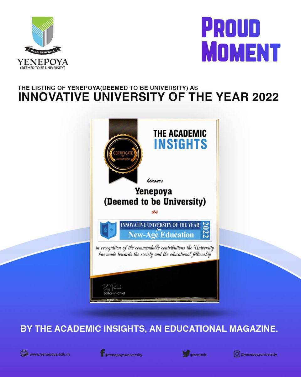 Yenepoya (Deemed to be University) tweet media