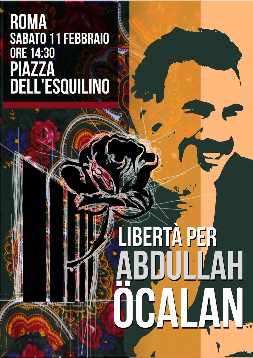 Libertà per Abdullah Öcalan. Roma. Sabato 11. Piazza dell'Esquilino. ore 14:30

#freeapo
#FreeOcalan

freeapo.org